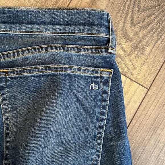 Distressed Rag & Bone Dre Women's Blue Denim Jeans - Size 28x30 - Picture 3 of 9